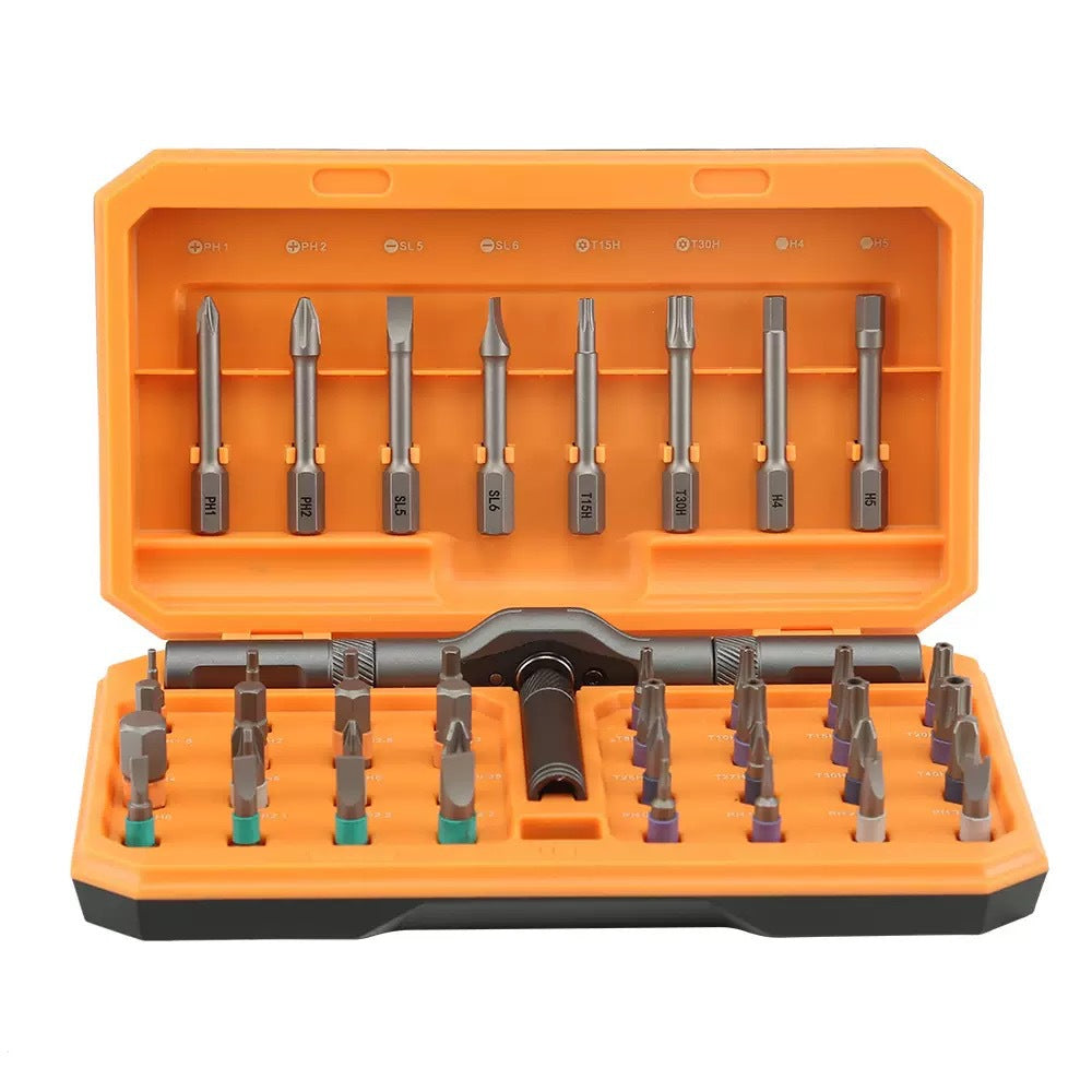 24/42-in-1 Magnetic T-Handle Ratchet Screwdriver Set — More Torque, Less Effort for DIY & Home Repairs