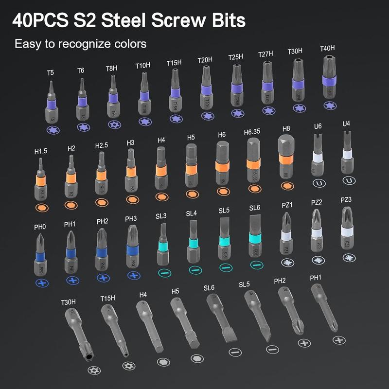 24/42-in-1 Magnetic T-Handle Ratchet Screwdriver Set — More Torque, Less Effort for DIY & Home Repairs