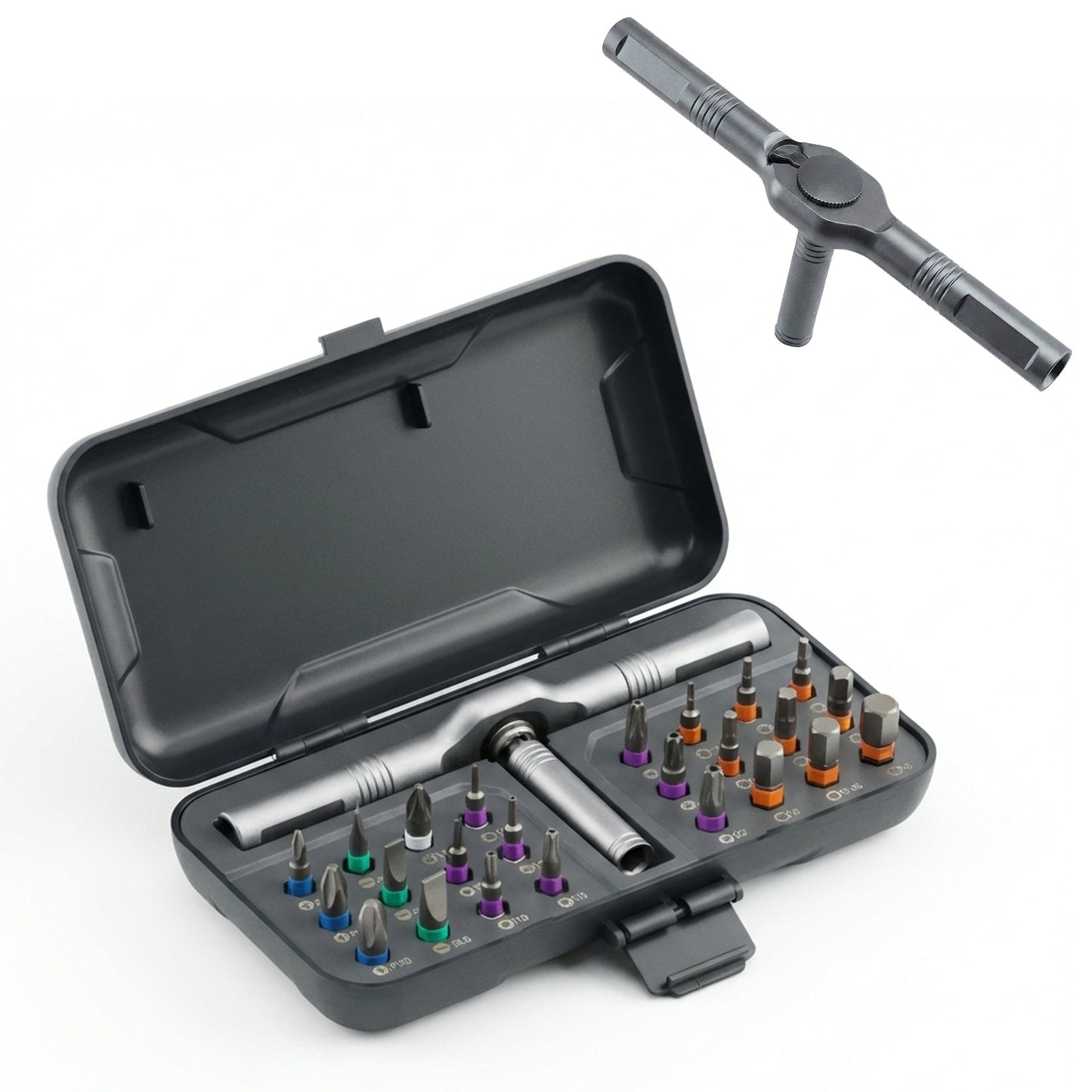 24/42-in-1 Magnetic T-Handle Ratchet Screwdriver Set — More Torque, Less Effort for DIY & Home Repairs