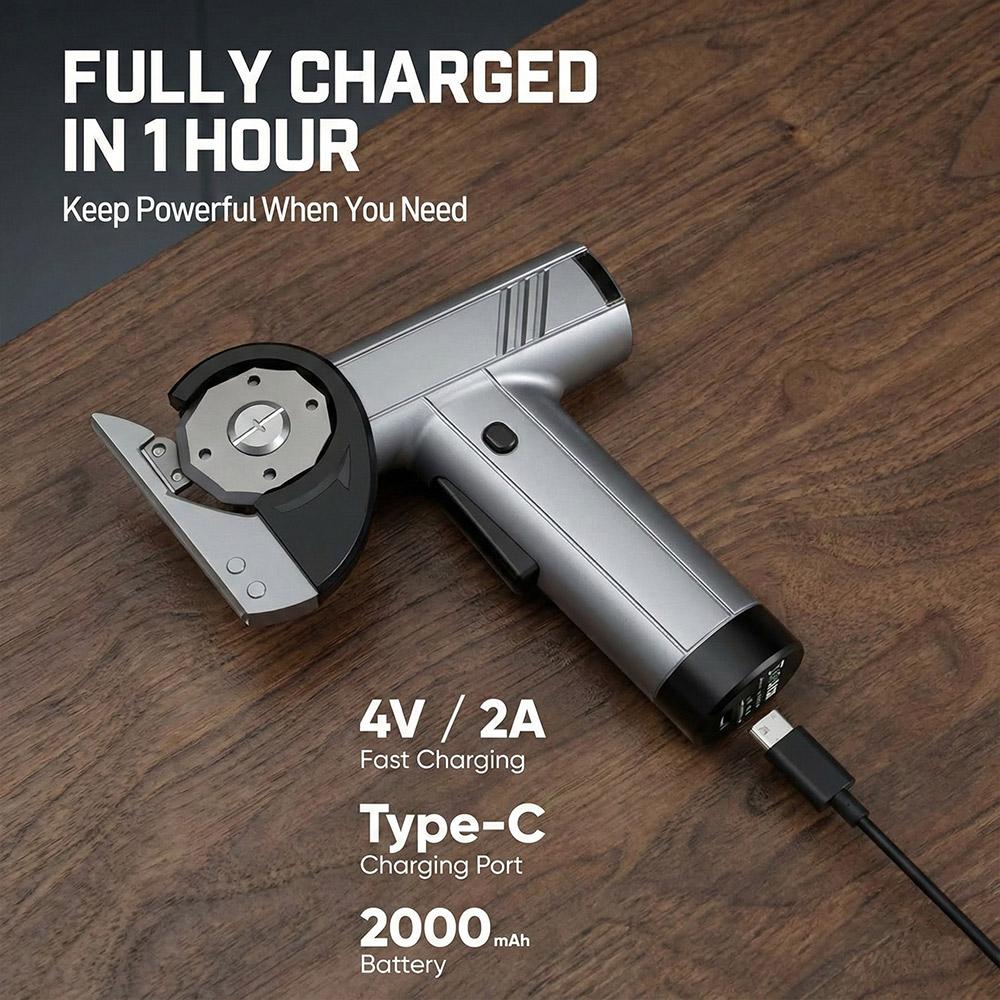 Professional Cordless Electric Rotary Cutter – Fast & Effortless Cutting for Any Material